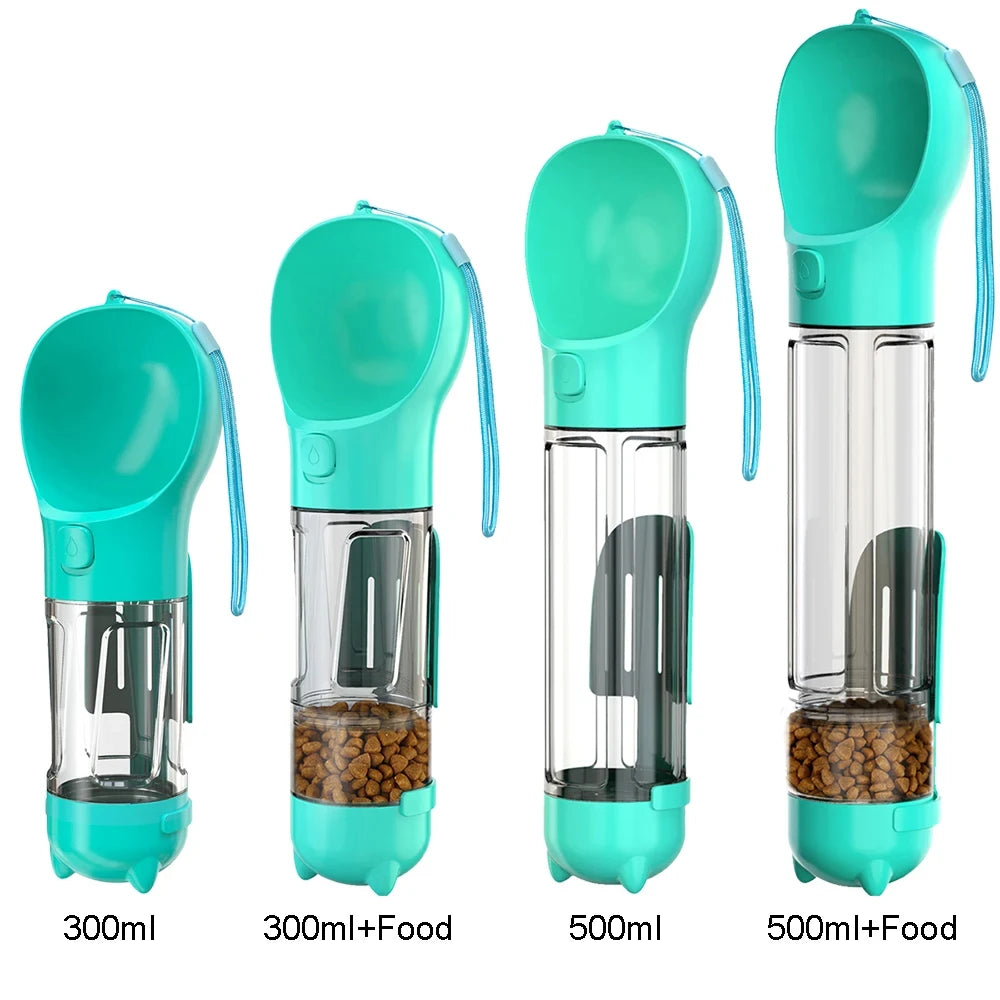 Bouteille d'eau portable 3 en 1 - Gourde, Lance Balle, Récipient à friandises