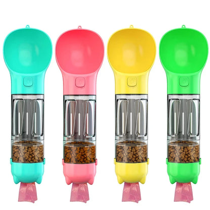 Bouteille d'eau portable 3 en 1 - Gourde, Lance Balle, Récipient à friandises