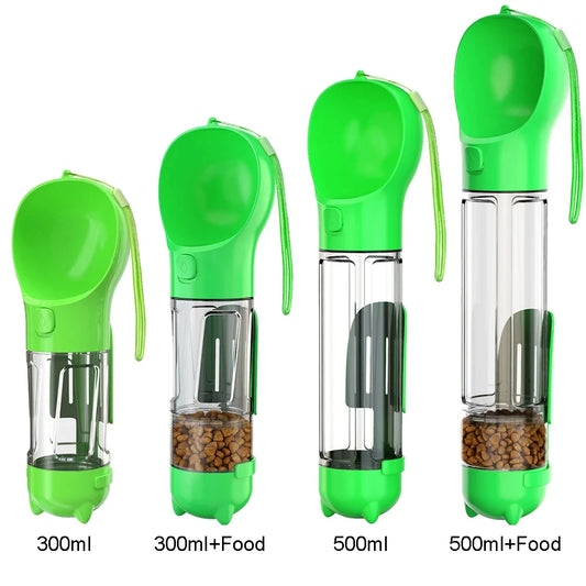 Bouteille d'eau portable 3 en 1 - Gourde, Lance Balle, Récipient à friandises